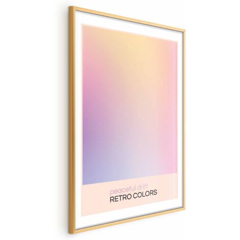 Affiche - Dérive paisible - De délicates nuances pastel créent un ensemble harmonieux (1/4)