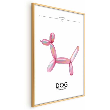 Affiche - Holo-Dog - Chien coloré style rétro (1/4)