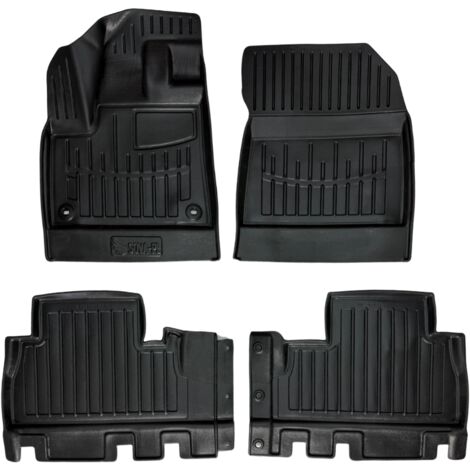 Tapis de voiture Peugeot Rifter sans accoudoirs à partir de 2018, version 5 places