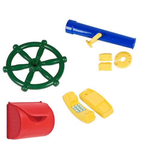 ENSEMBLE 4 en 1 : gouvernail, télescope, téléphone, boîte aux lettres (1/5)