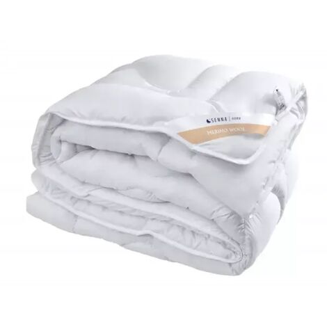 Couette d'hiver 155x200 LAINE MÉRINOS Senna Home Blanc (1/3)