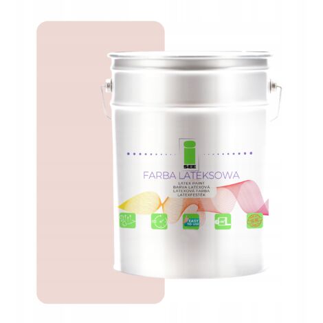 Peinture murale latex pour intérieur rose pastel 5L Pologne (1/5)