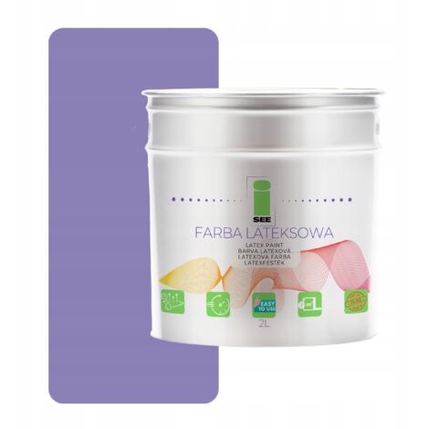 Peinture murale latex pour intérieur lilas violet 2L Pologne (1/5)
