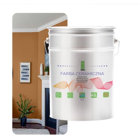 Peinture murale céramique lavable beige-brun 10L - Fabricant