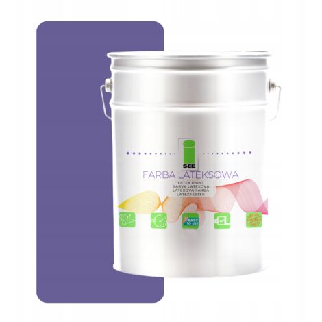 Peinture murale latex pour murs intérieurs, violet lavande, 5L, Pologne (1/5)