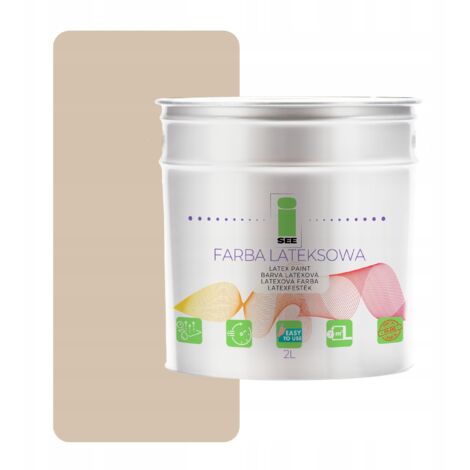 Peinture murale latex beige 2L pour intérieur - Magasin d'usine (1/5)
