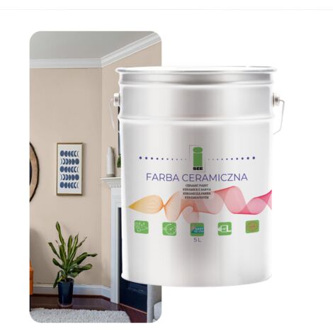 Peinture murale céramique beige chaud lavable 5L - Fabricant (1/5)