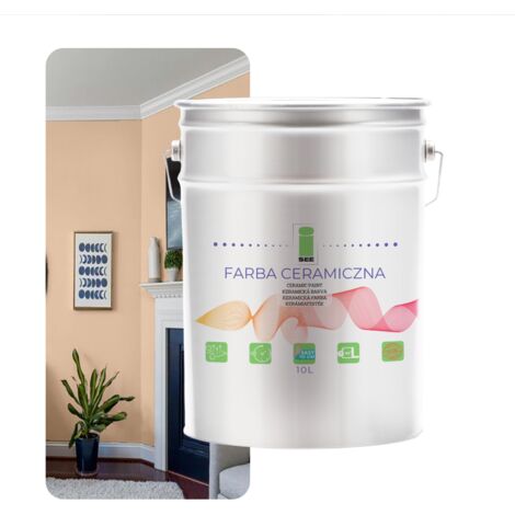 Peinture murale céramique, lavable, en poudre, 10 L, résistante aux taches (1/5)