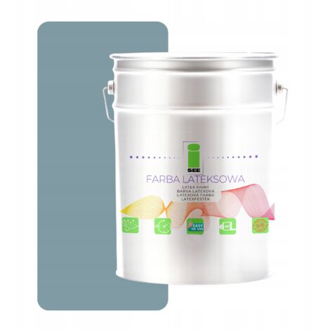 Peinture murale latex gris 5L - Magasin d'usine (1/5)