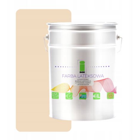 Peinture murale latex beige pour intérieur, couleur crème champagne, 5 L