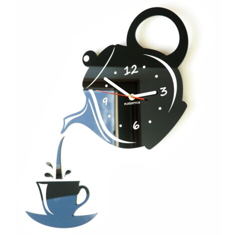 Horloge murale de cuisine, pichet et tasse (1/5)