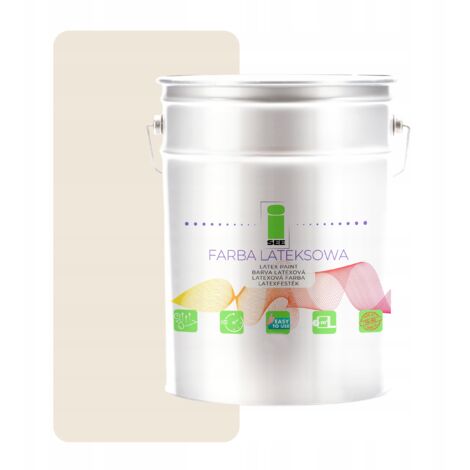 Peinture murale en latex crème pour intérieur 5L Magasin d'usine (1/5)