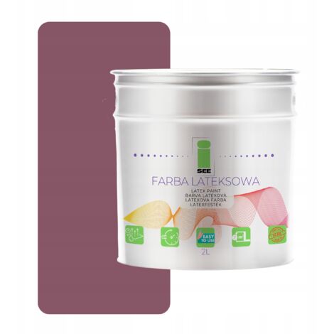 Peinture latex pour murs intérieurs, violet pastel, 2 L, Pologne (1/5)