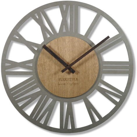 Horloge murale Loft Adulto 50 cm grise (1/5)
