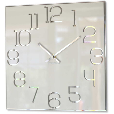 Horloge murale blanche à chiffres pour le salon, 30 cm (1/4)