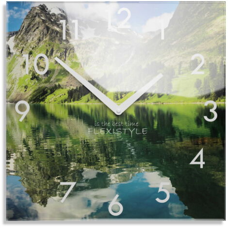 Horloge murale silencieuse moderne Montagnes (1/4)