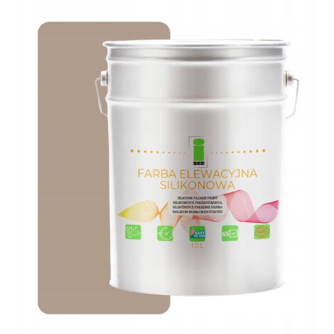 Peinture silicone pour façade, teinte beige perle, 10 L (1/5)