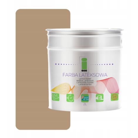 Peinture murale latex pour intérieur marron clair 2L - Fabricant (1/5)
