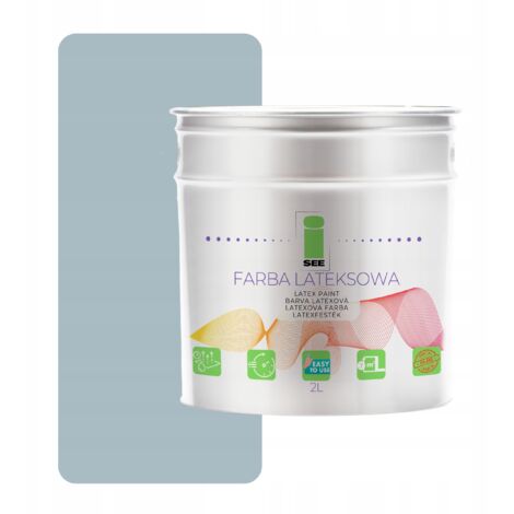 Peinture murale latex gris 2L - Magasin d'usine (1/5)