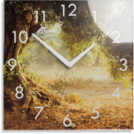 Horloge murale silencieuse moderne Arbre d'été (1/4)