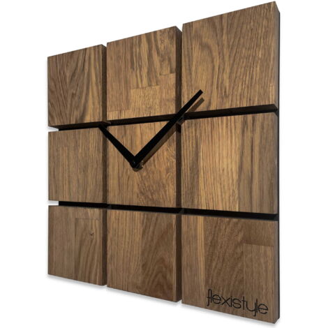 Horloge murale en bois Harmony 30 cm marron (1/5)