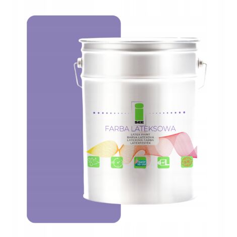 Peinture murale latex pour intérieur, lilas violet, 5L, Pologne (1/5)