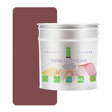 Peinture murale latex marron chaud 2L - Fabricant (1/5)