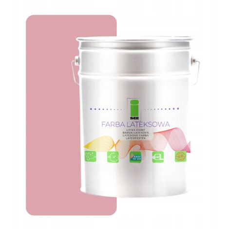 Peinture murale latex pour intérieur rose clair 5L - Fabricant (1/5)
