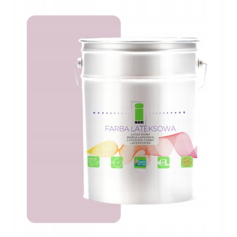 Peinture murale latex pour intérieur rose et violet 10L Pologne (1/5)