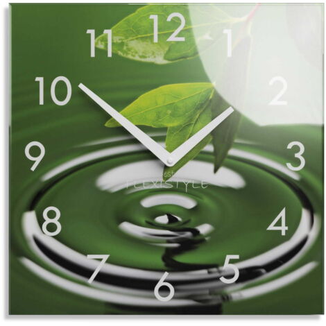 Horloge murale silencieuse moderne Green Branch (1/4)