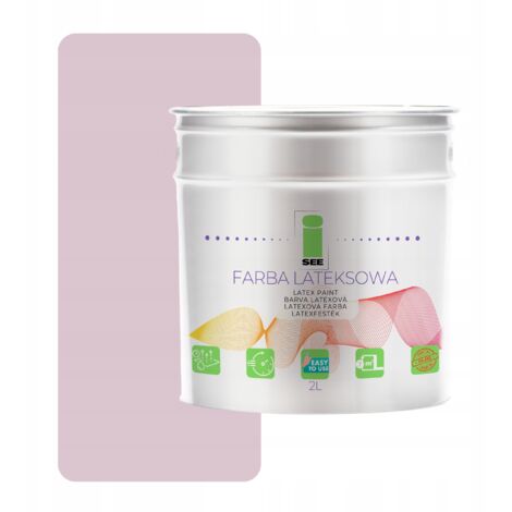 Peinture murale latex pour intérieur rose et violet 2L Pologne (1/5)