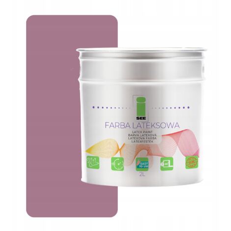 Peinture murale intérieure en latex violet 2L Pologne (1/5)