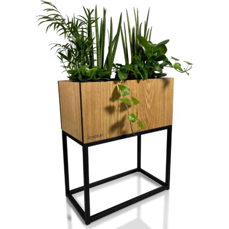 Support à fleurs en chêne LOFT FIORINO 42x22x50 cm (1/5)