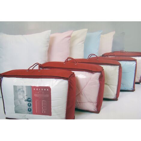 Couette en laine Cotton Shop 200x200 cm + 2 oreillers 70x80 cm. Coloris variés.