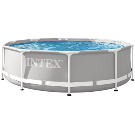 Intex – Piscine tubulaire ronde 3,05 x 0,76 m – Structure en acier traité – Volume 4,30 m³ – Filtration à cartouche incluse – Montage rapide