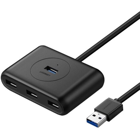 Câble répartiteur HUB USB vers 4x USB 3.2 0,5 m noir (1/5)