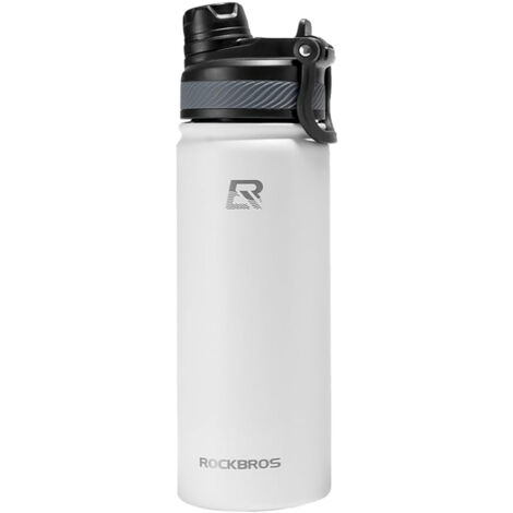 Bouteille isotherme pour vélo 530 ml - blanche (1/5)
