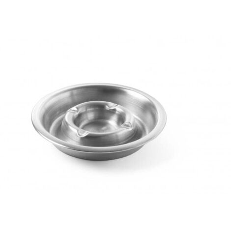 Cendrier avec gouttière à cendres, acier inoxydable, dia. 140 mm - Hendi 440001 (1/2)
