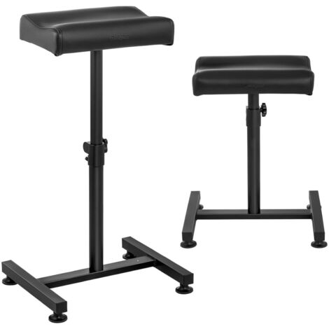 Repose-pieds cosmétique pour pédicure, hauteur réglable jusqu'à 75 cm jusqu'à 80 kg - noir (1/5)