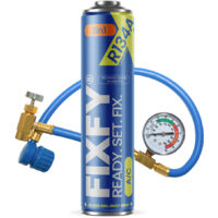 Recharge de gaz climatisation 500 ml – Kit complet avec tuyau et manomètre – R134a et huile d'étanchéité – Pour véhicules 1995-2016