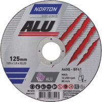 FP – Disque à tronçonner aluminium 125x1mm A60Q – Coupe rapide métaux non ferreux – Longue durée de vie – Empêche colmatage