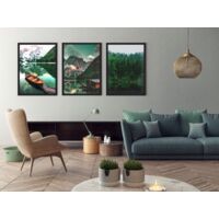 Cadre Photo Noir Giverny 21,6 X 27,9 Cm - Finition Brillante, Pour Affichage Mural Ou Table - Pour Diplôme, Photo, Décoration - 4