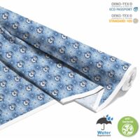 TISSUS DÉCORATIFS D'EXTÉRIEUR OXFORD - motif pingouin jacquard