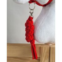 Ensemble Licol Et Attache Pour Hobby Horse - Taille A3, Rouge - Sans Cheval Inclus