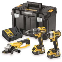 KIT COMBO DEWALT 18 V DCK383P2T (DCD796 + DCF887 + DCG412) 2 x 5,0 Ah TSTAK