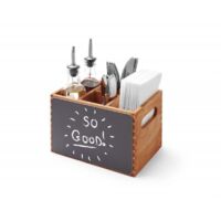 Coffret en bois pour menus, couverts, épices et tablettes - Hendi 664148