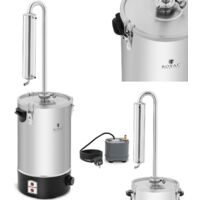 Royal Catering – Distillateur d'eau 20 l – Puissance 2000 W – Acier inoxydable – Température réglable 30-110 °C – Pour purification et huiles essentielles
