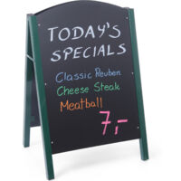 Panneau d'information publicitaire MENU autoportant pour restaurants 700x1100mm - Hendi 664100