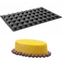 Moule en silicone pour pralines, mousses, pâtisseries 570 x 375 mm - ovale