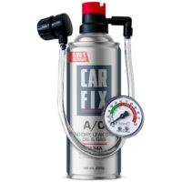 Gaz de climatisation 5 en 1 235 g R134A avec flexible MAN – Haute qualité pour performances optimales – Compatible voitures et véhicules